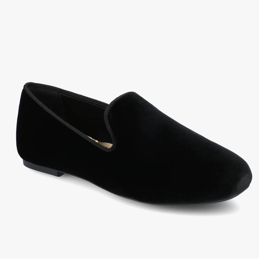 Birdies Velvet The Starling Black  Smoking Loafers size 7.5